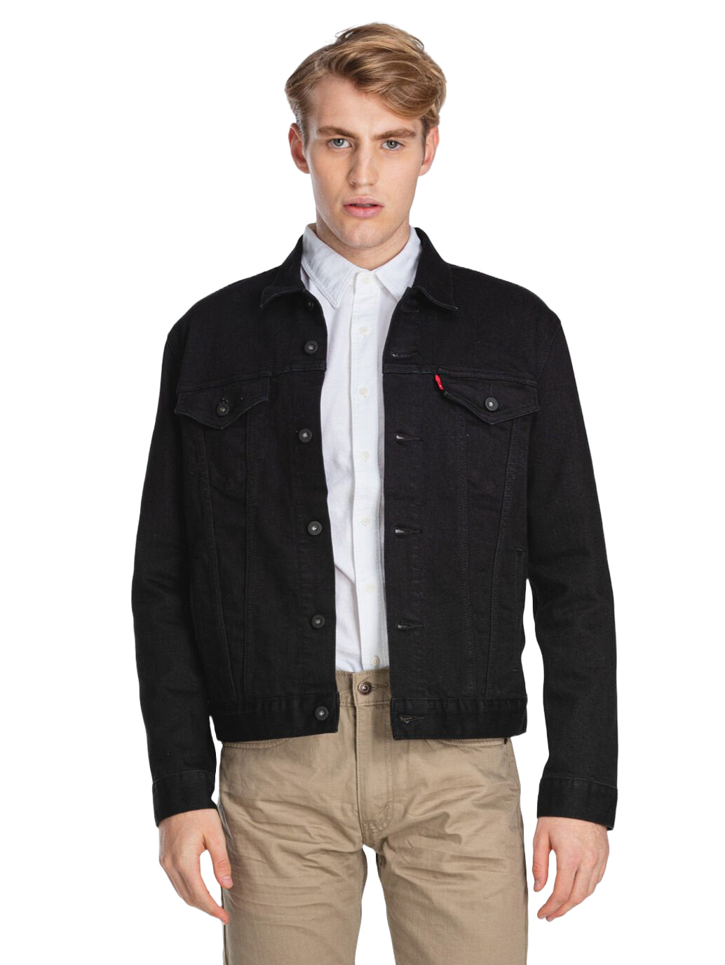 Levis black clearance jeans jacket