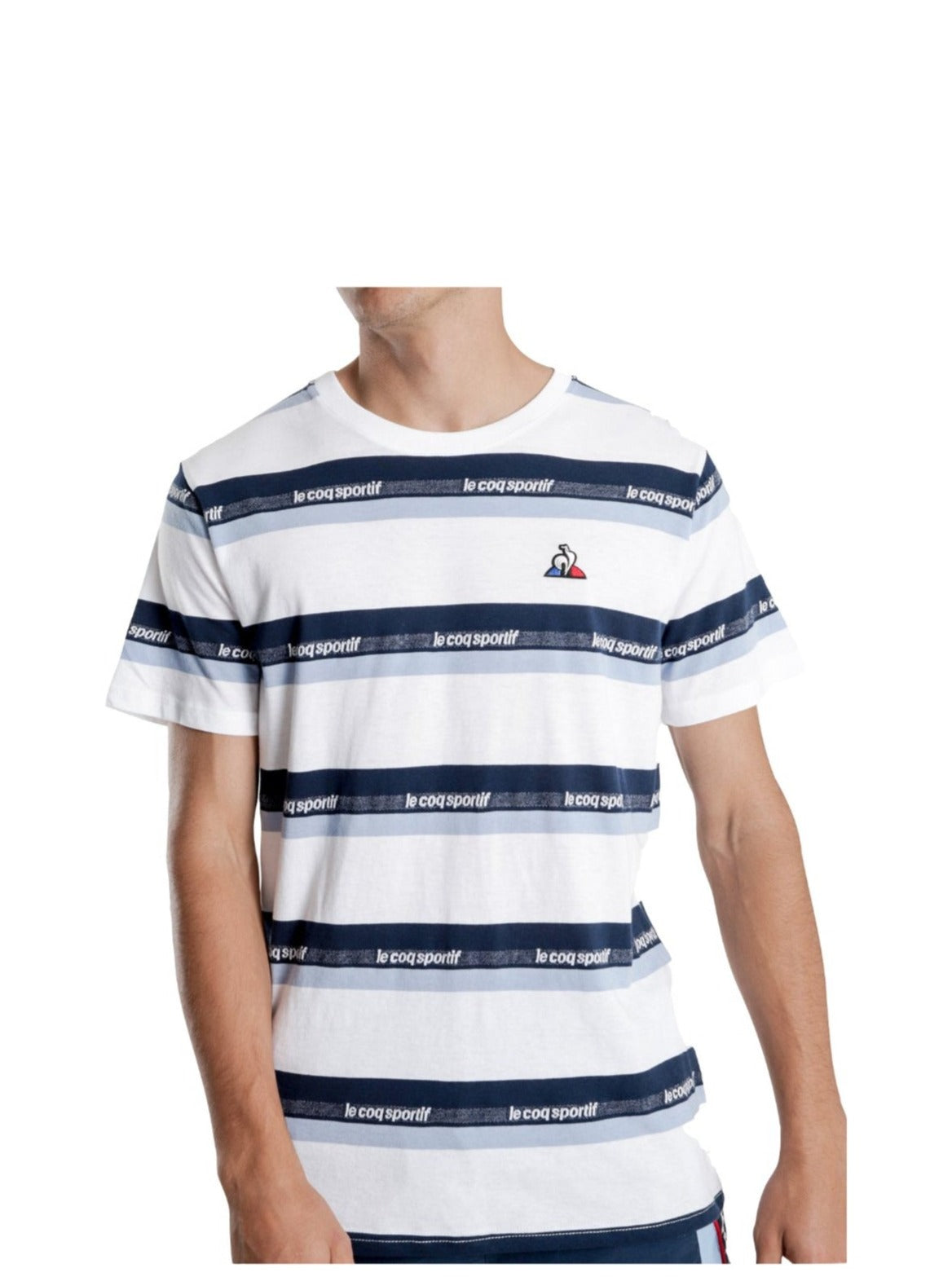 Le Coq Sportif Philippe Tee White Stripe 88 Jeans