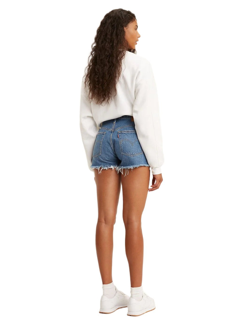 Levi's - Women's 501 Original High Rise Jean Shorts - Oxnard Athens Mid Short