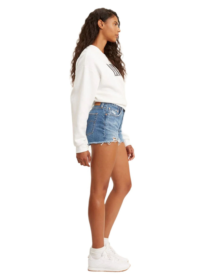 Levi's - Women's 501 Original High Rise Jean Shorts - Oxnard Athens Mid Short