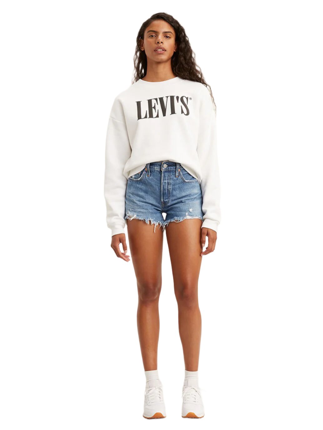 Levi's - Women's 501 Original High Rise Jean Shorts - Oxnard Athens Mid Short