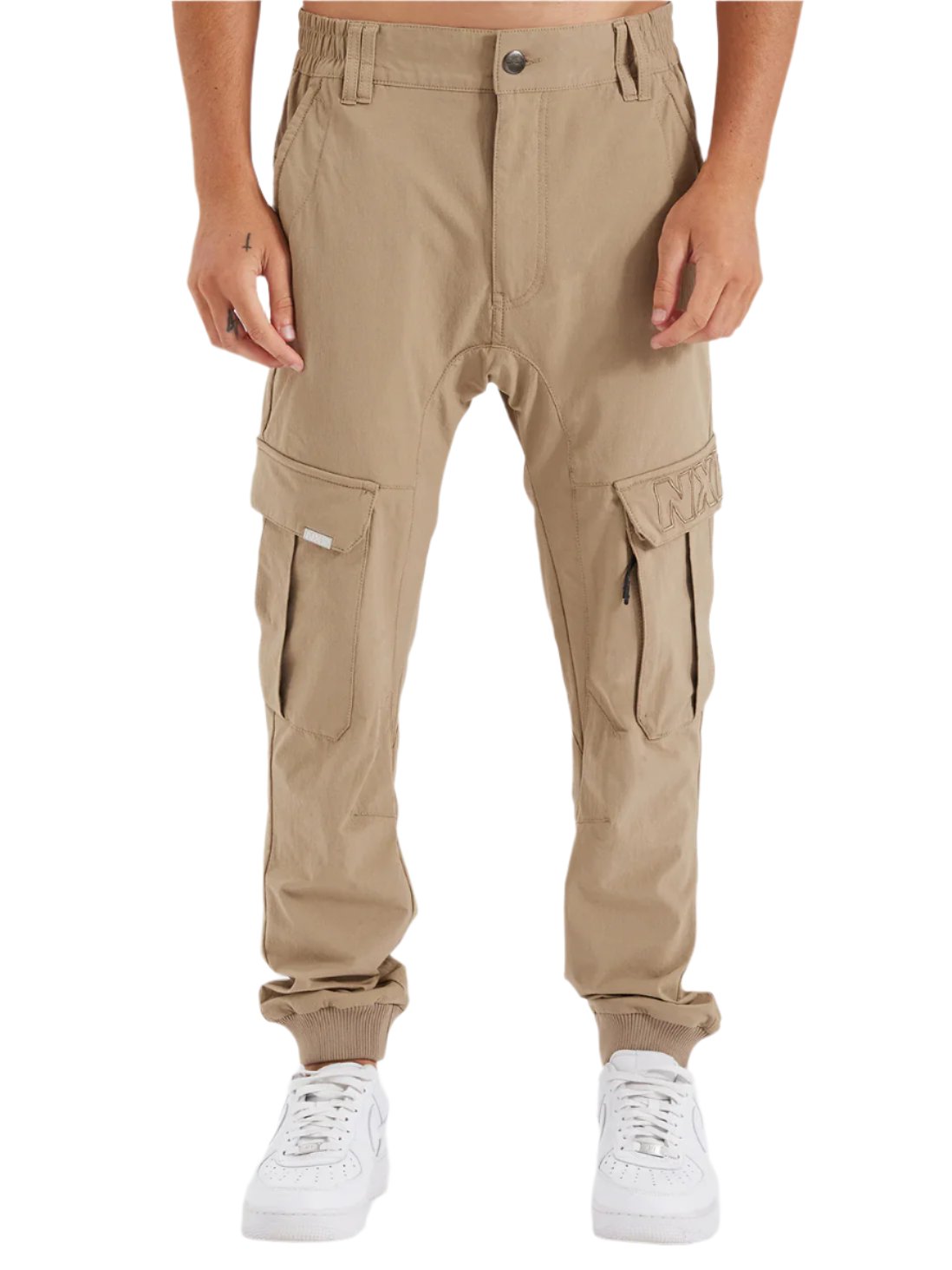 Nena And Pasadena - NXP F150 Slim Nylon Cargo Jogger - Stone