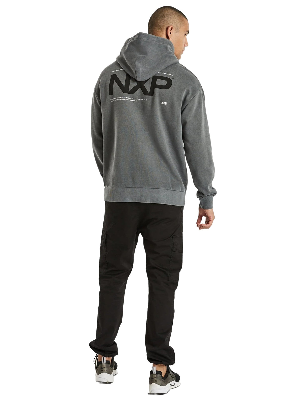 Nena And Pasadena - NXP Canyon Relaxed Hooded Sweater - Pigment Asphalt