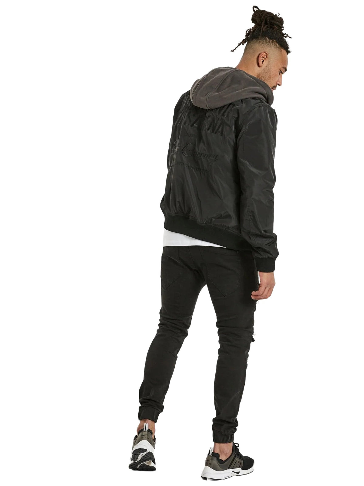 Nena And Pasadena - NXP Gravity Hooded Bomber Jacket - Jet Black