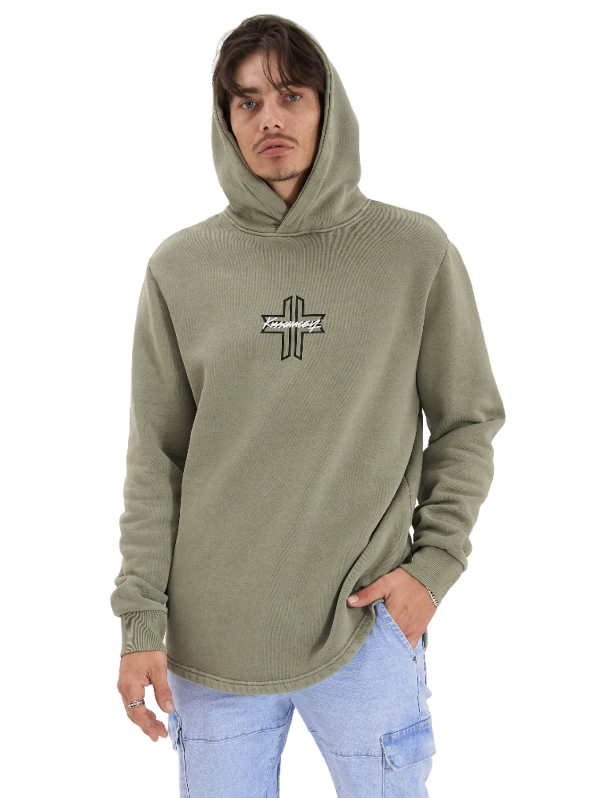 Kiss Chacey - Shadow Dual Curved Hoodie - Pigment Shadow