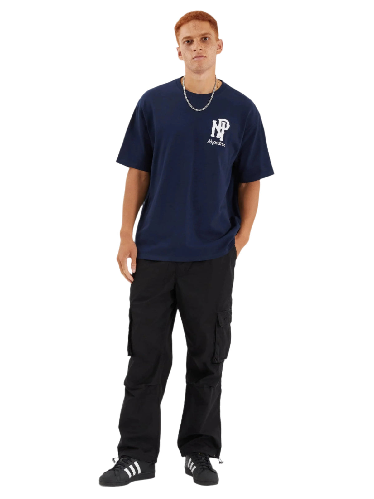 Nena And Pasadena - NXP Legacy Box Fit Tee - Navy Blue