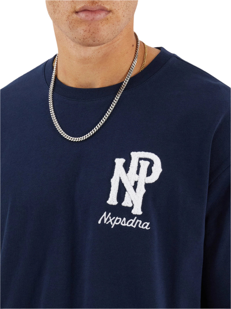 Nena And Pasadena - NXP Legacy Box Fit Tee - Navy Blue