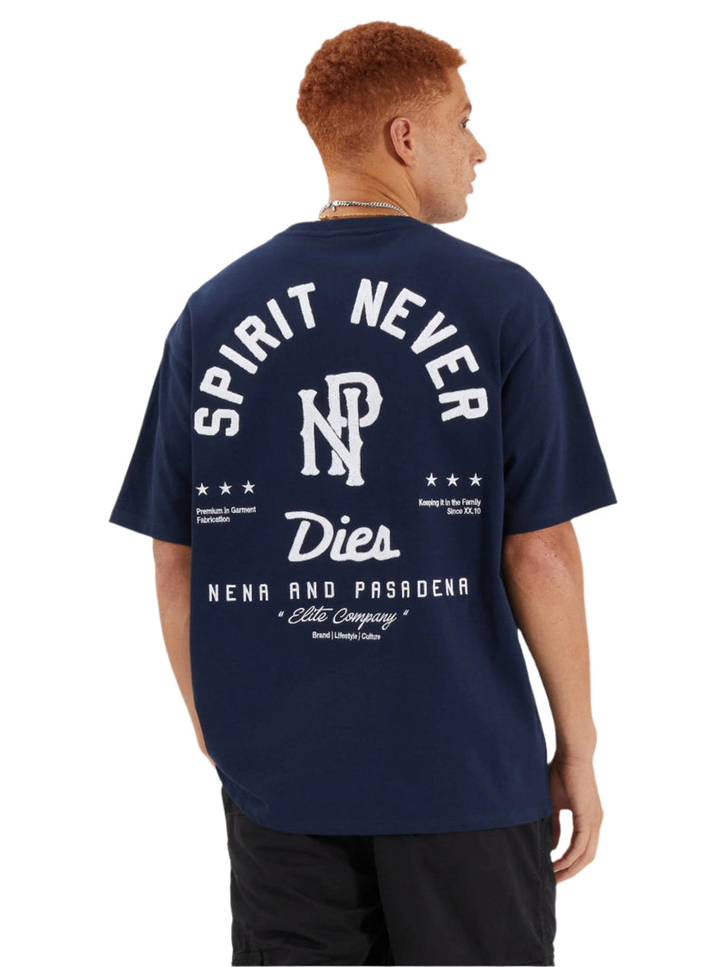 Nena And Pasadena - NXP Legacy Box Fit Tee - Navy Blue