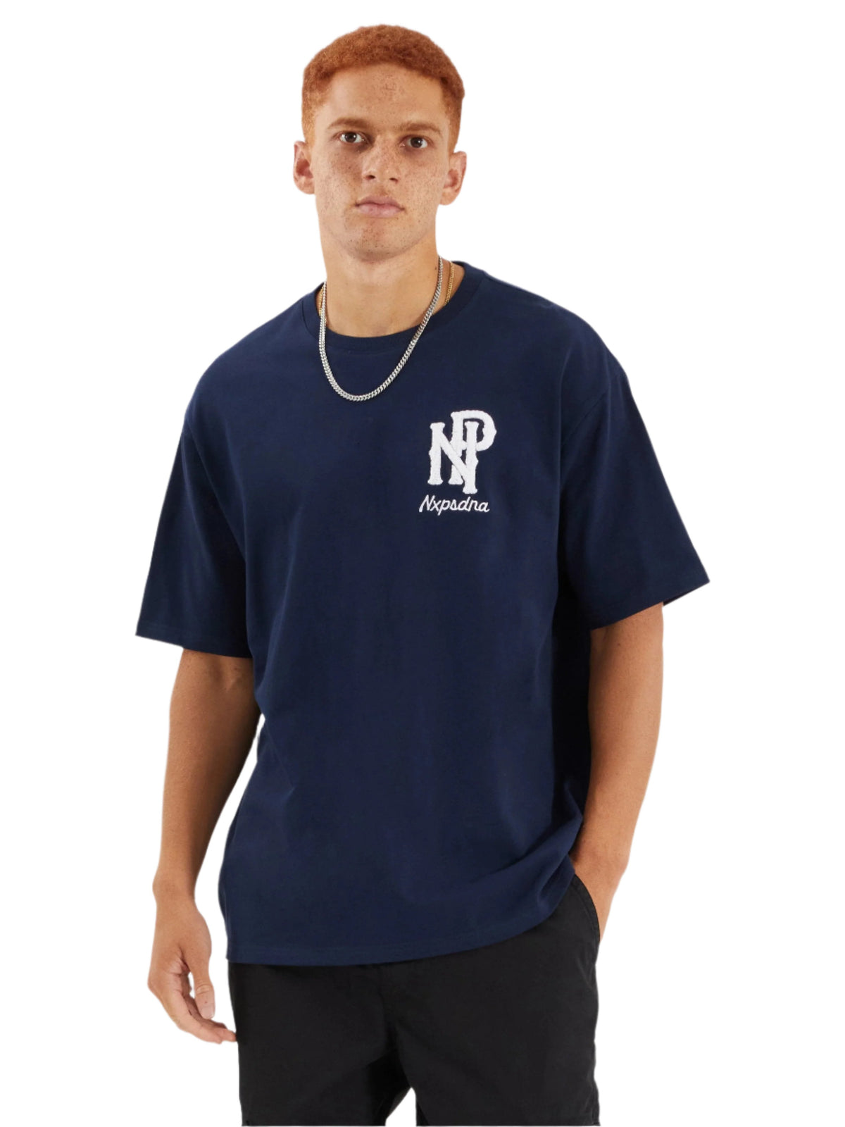 Nena And Pasadena - NXP Legacy Box Fit Tee - Navy Blue