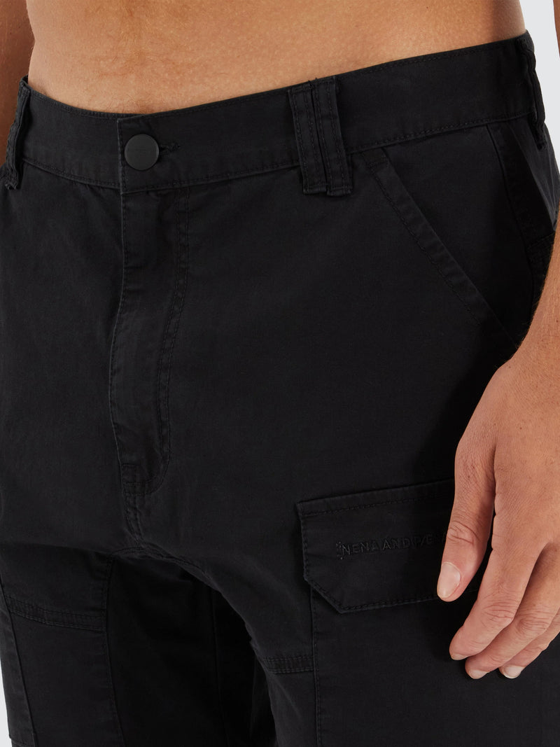 Nena And Pasadena - NXP F100 Fine Twill Short - Black