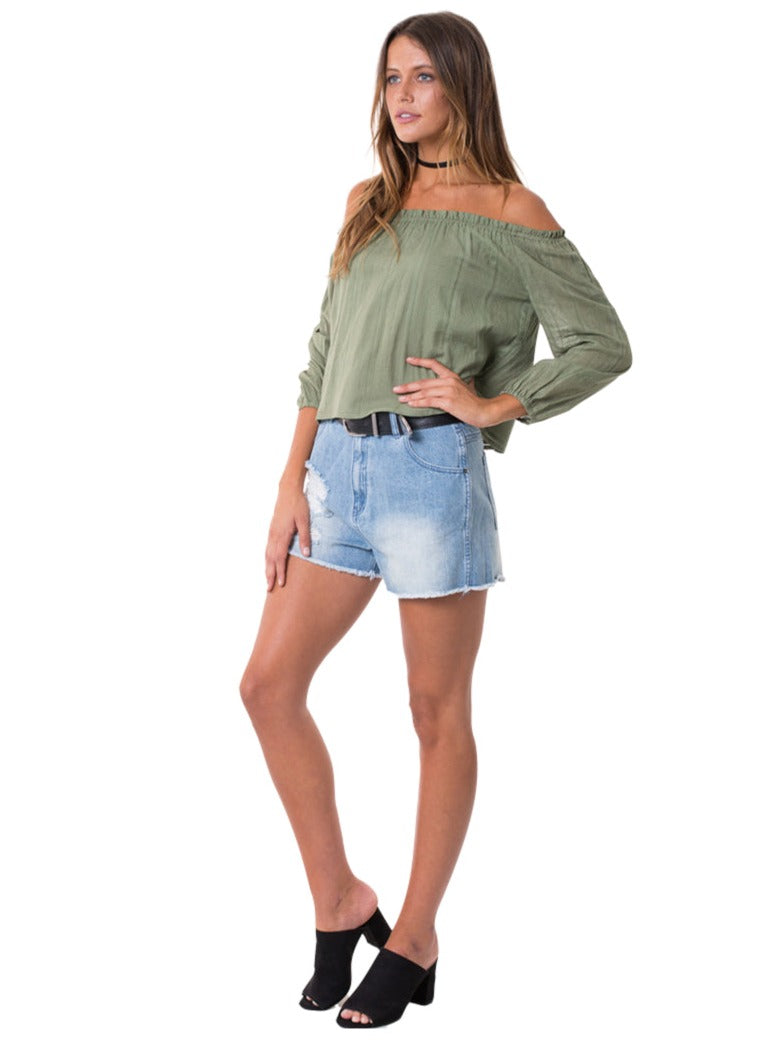 All About Eve - Vienna Top - Khaki