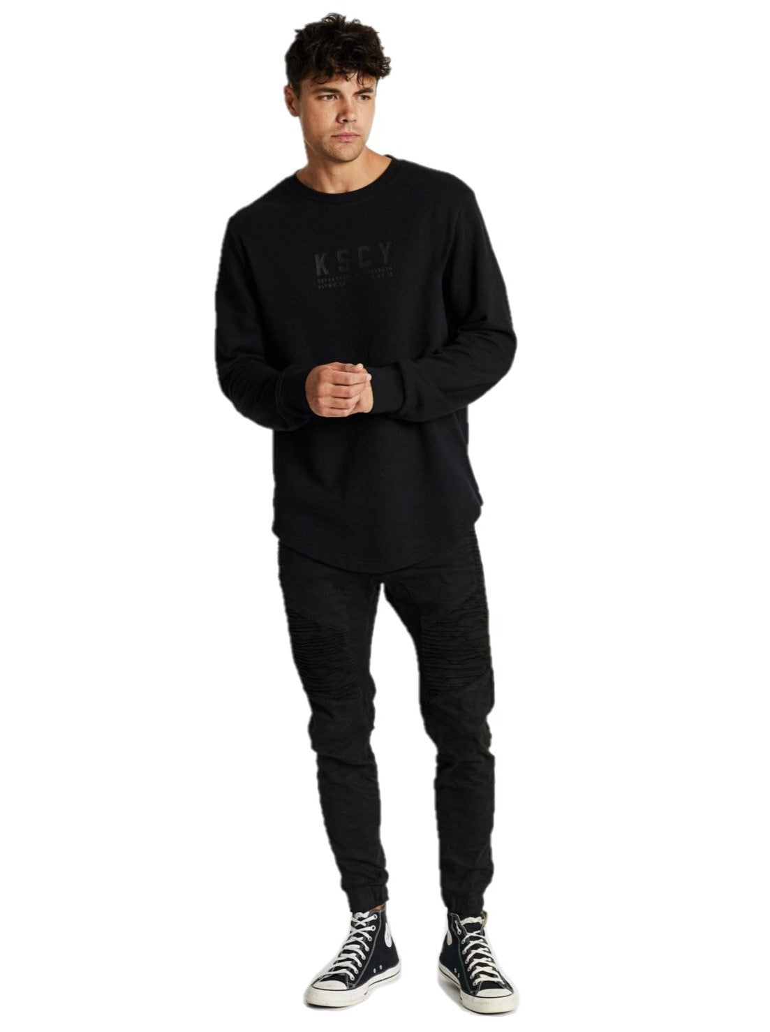 Kiss Chacey - Eternity Dual Curved Sweater - Jet Black