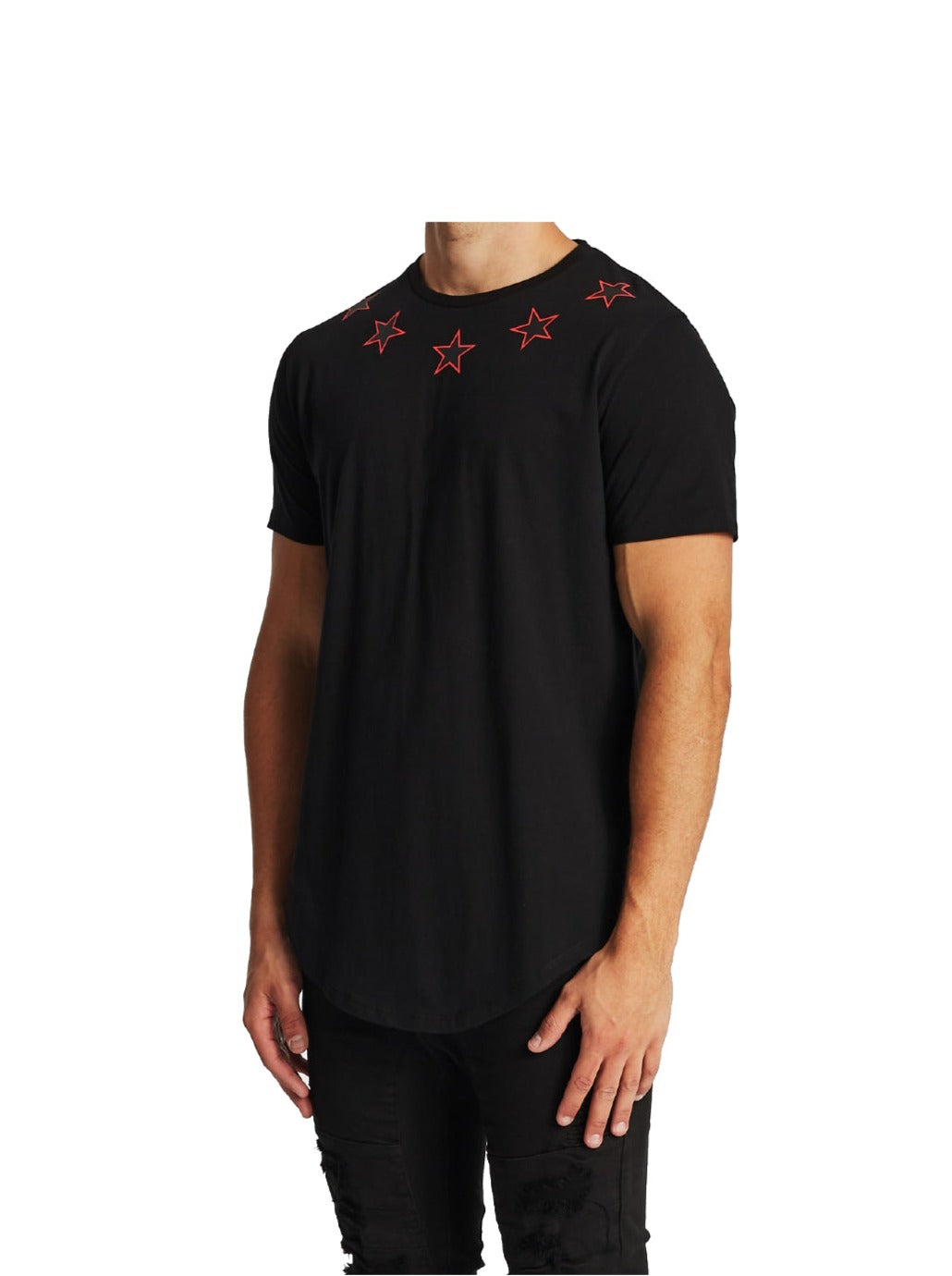 Americain - Fonce Dual Curved Tee - Jet Black