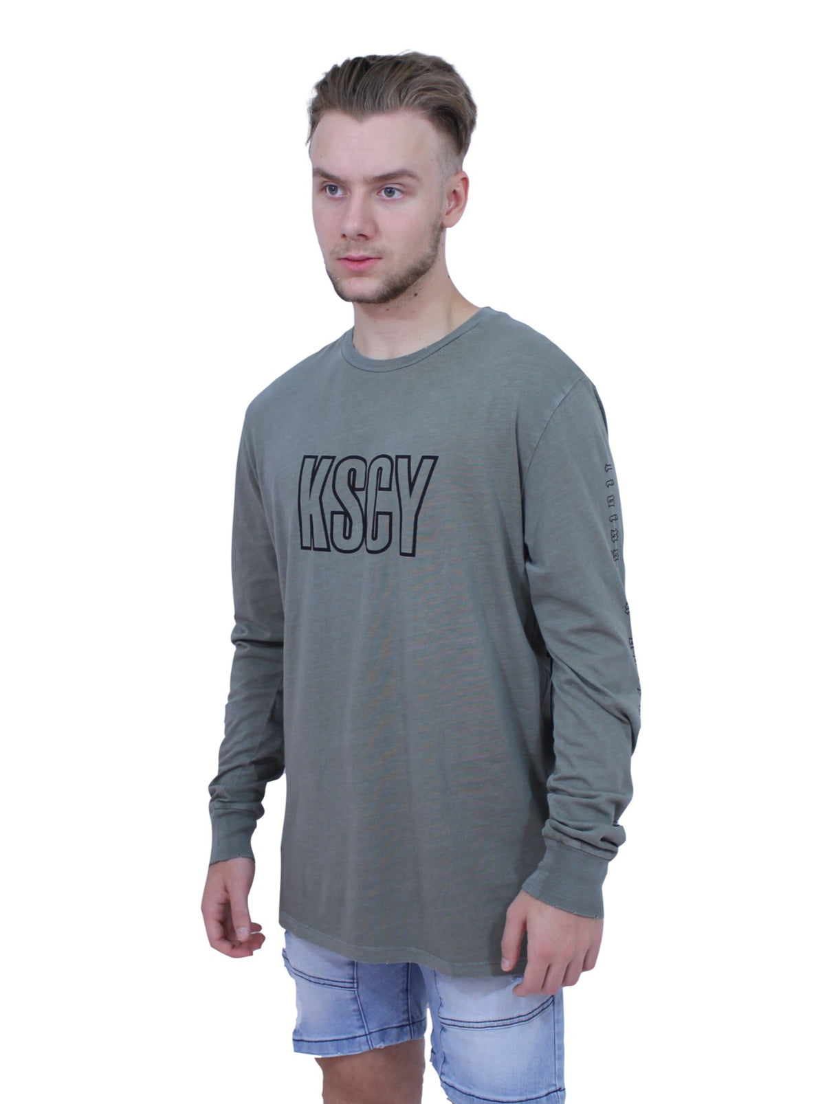 Kiss Chacey - Moments Long Sleeve T-Shirt - Pigment Khaki