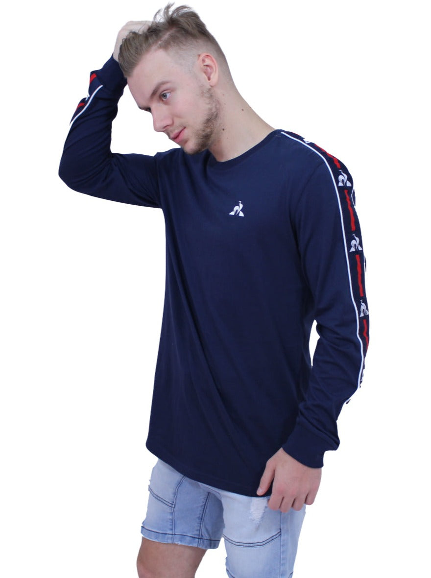 Le Coq Sportif - Hector Long Sleeve Tee - Dress Blues