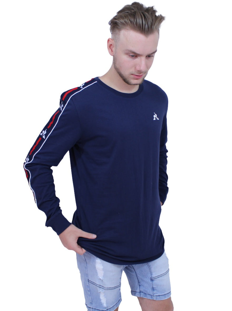 Le Coq Sportif - Hector Long Sleeve Tee - Dress Blues