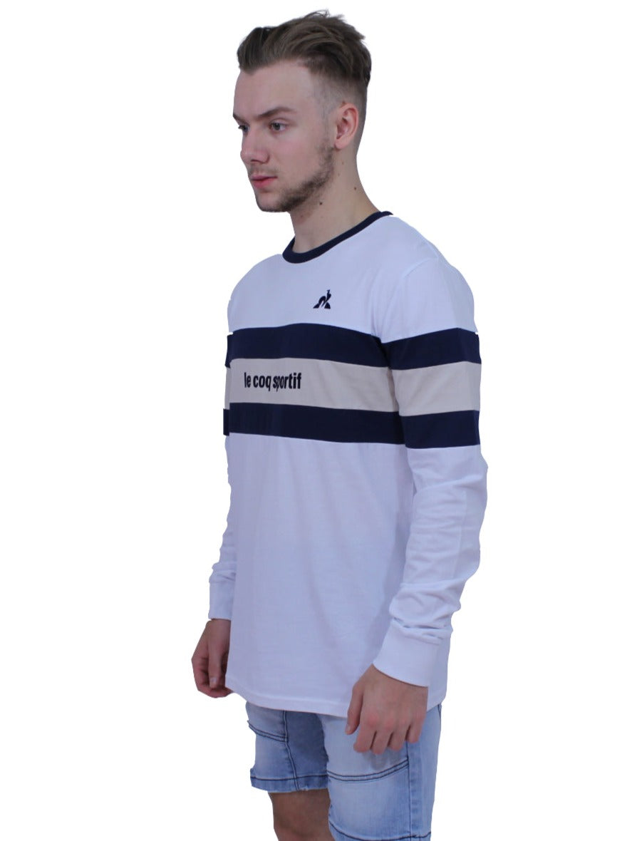 Le Coq Sportif - Yanis Long Sleeve Tee - White