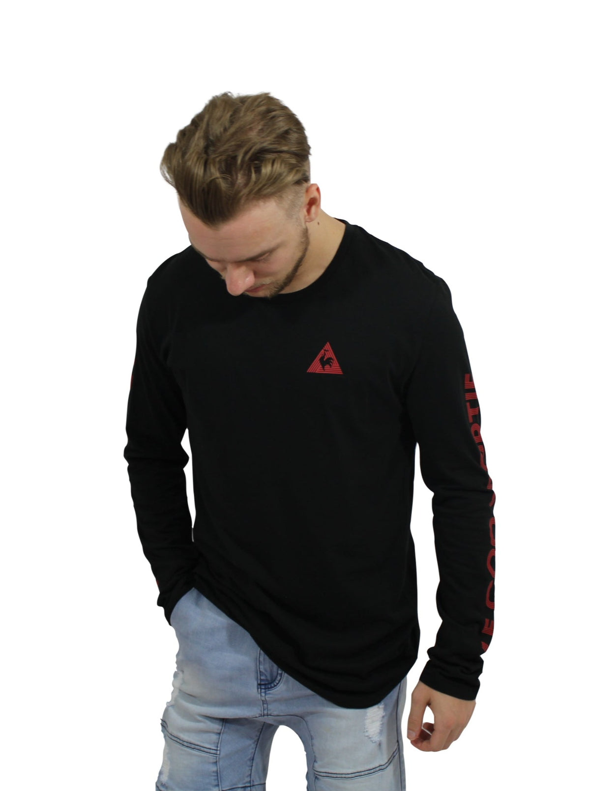 Le Coq Sportif - Cable LS Tee - Black