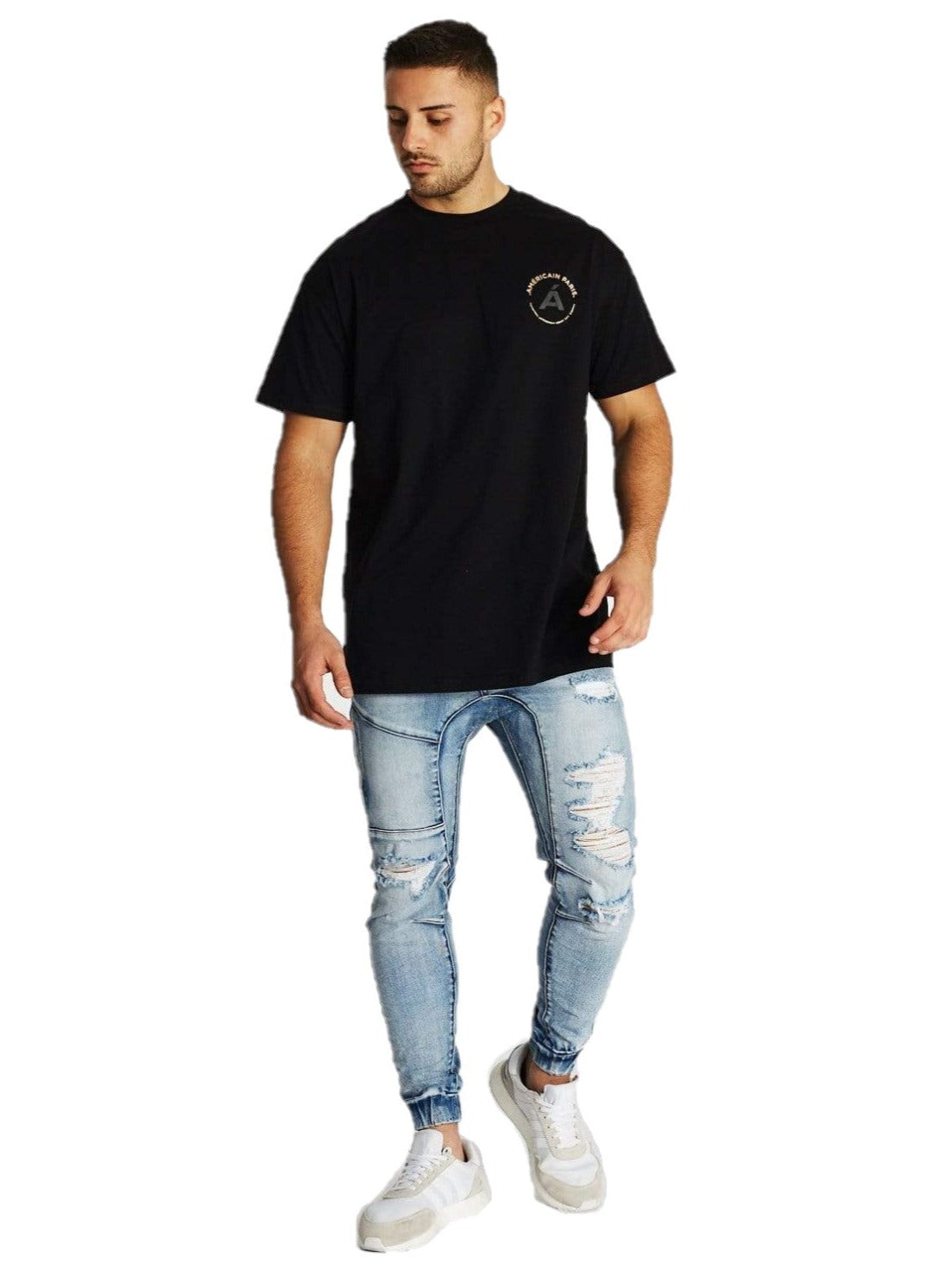 Americain - Jusqua La Fin Oversized Tee - Jet Black