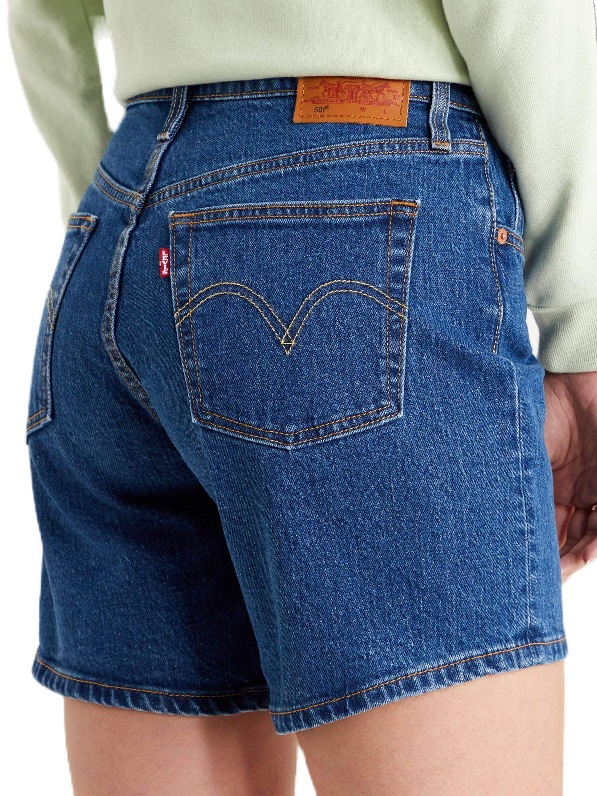 Levi's - 501 Mid Thigh Denim Shorts - Salsa Charleston Shadow