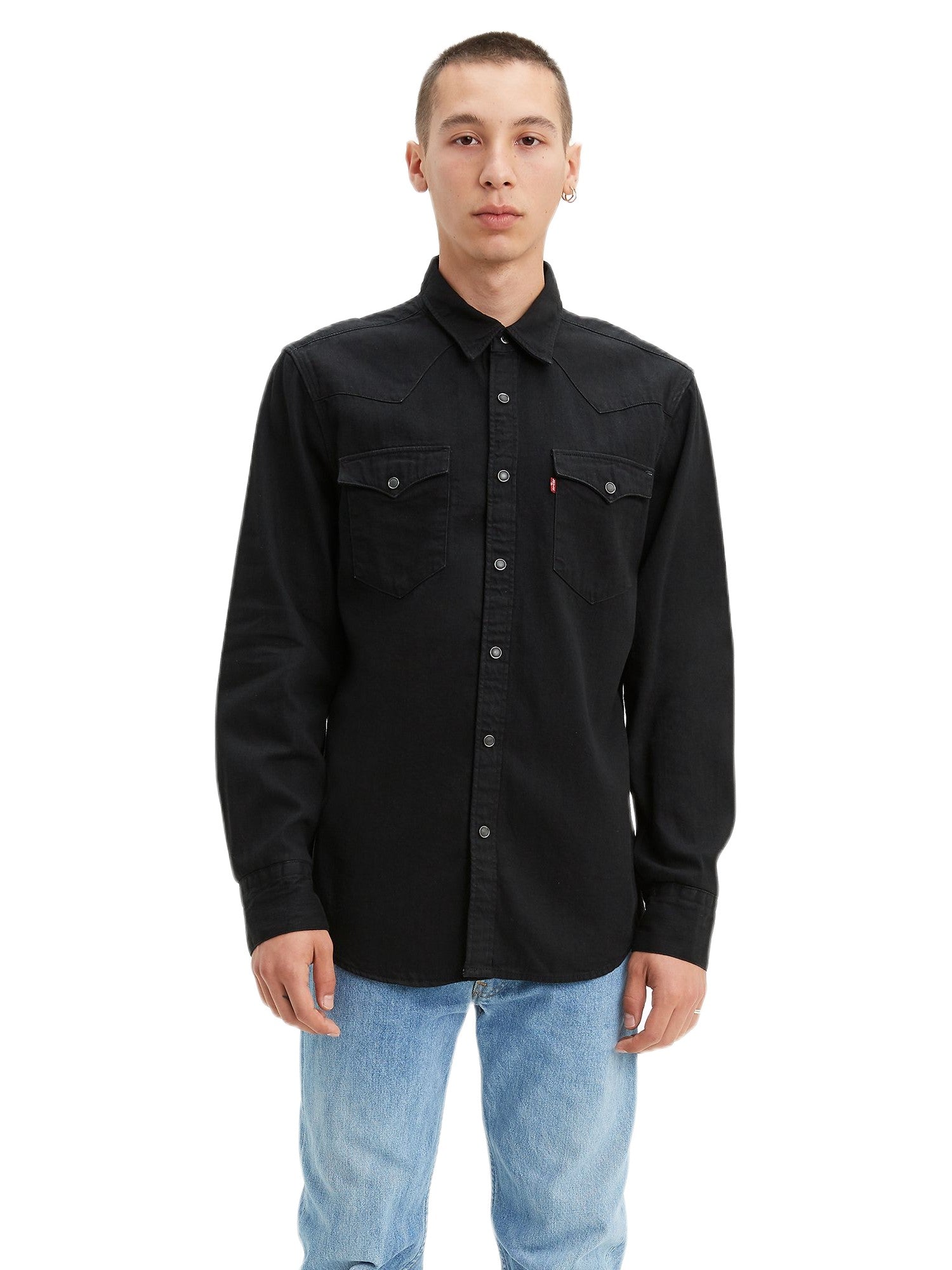 Black levis shop denim shirt