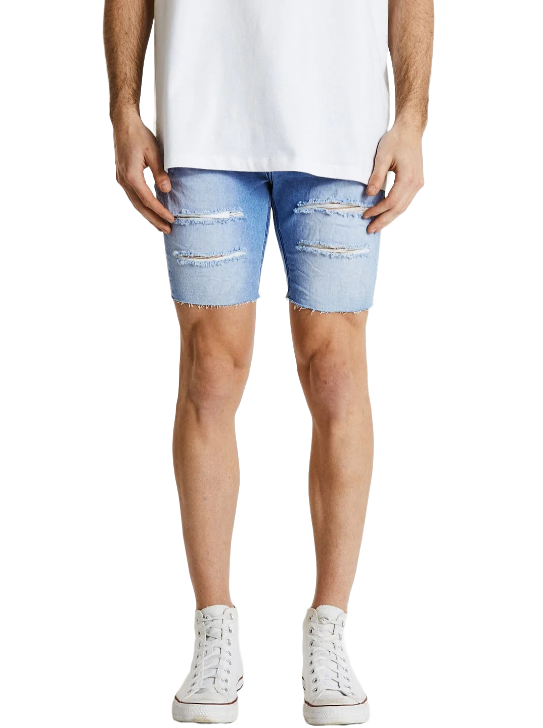 Kiss Chacey - KS2 Denim Short - Destroyed Crystal Blue