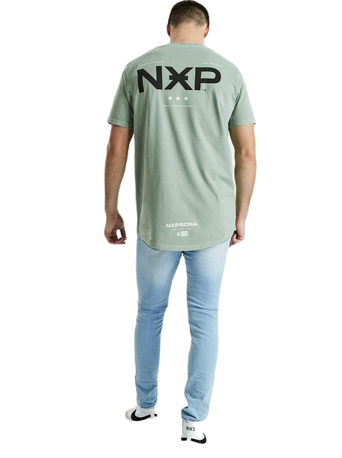 Nena And Pasadena - NXP Dealer Scoop Back Tee - Pigment Sage