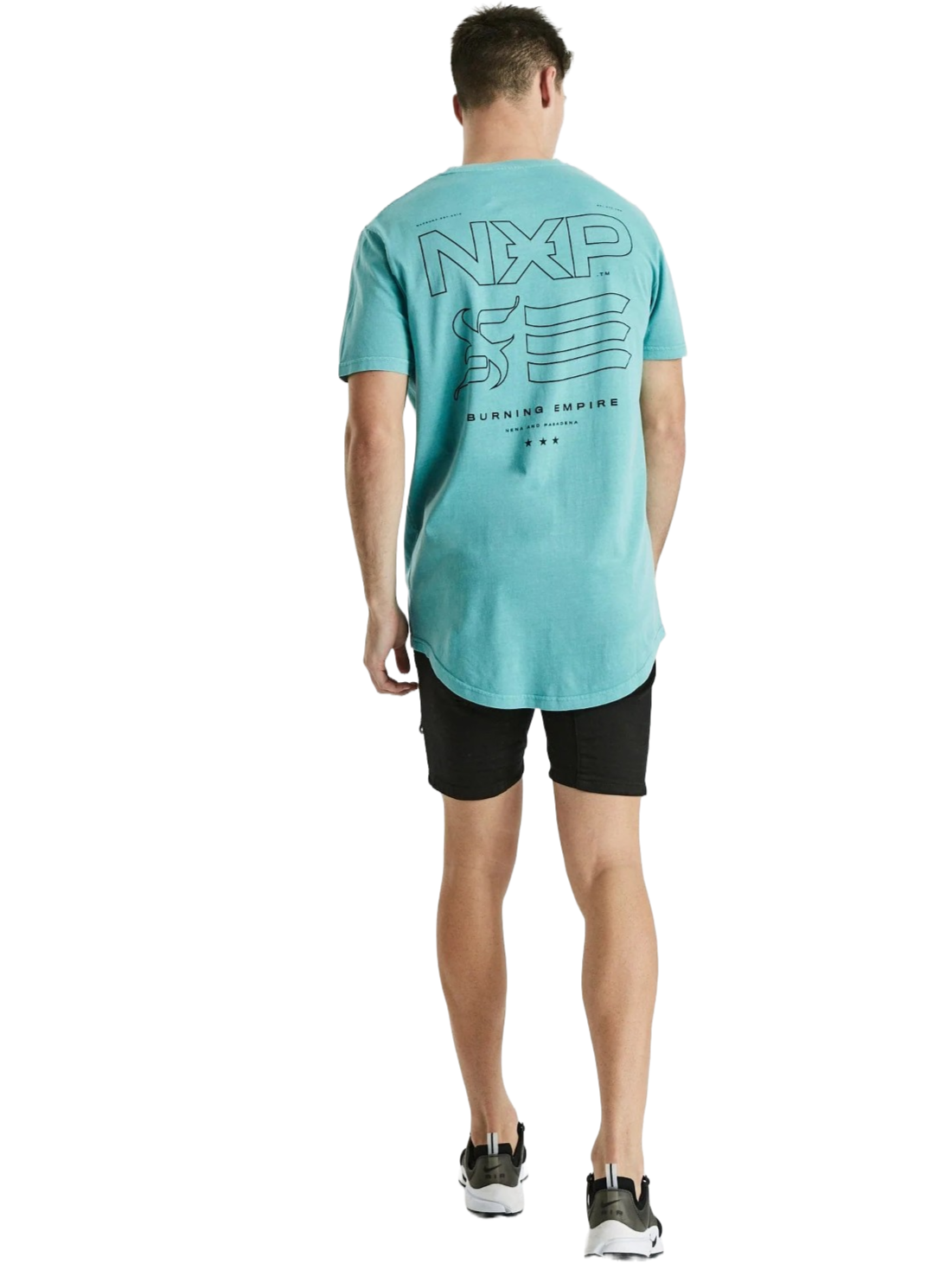 Nena And Pasadena - NXP Underground Cape Back Tee - Pigment Aqua