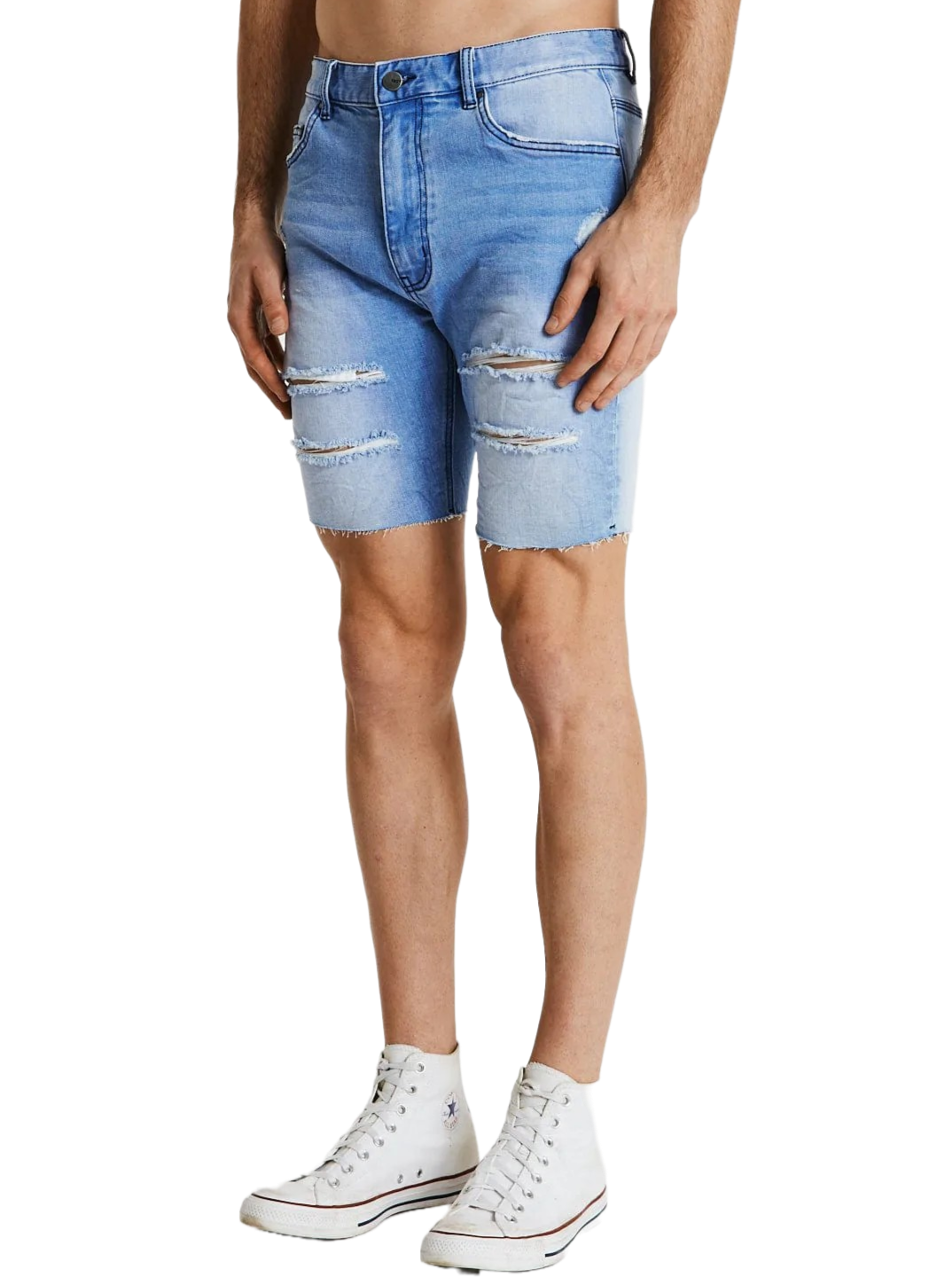 Kiss Chacey - KS2 Denim Short - Destroyed Crystal Blue