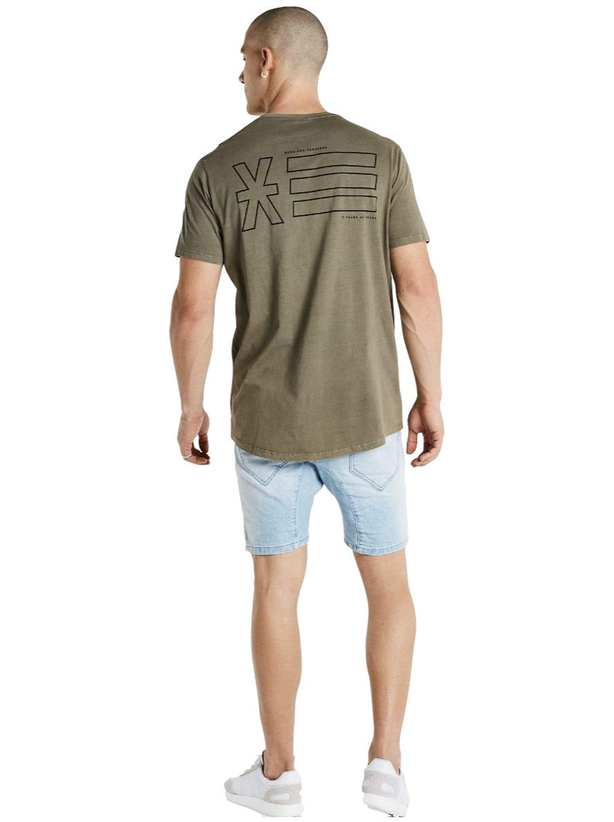 Nena And Pasadena - NXP Carry On Scoop Back Tee - Pigment Khaki