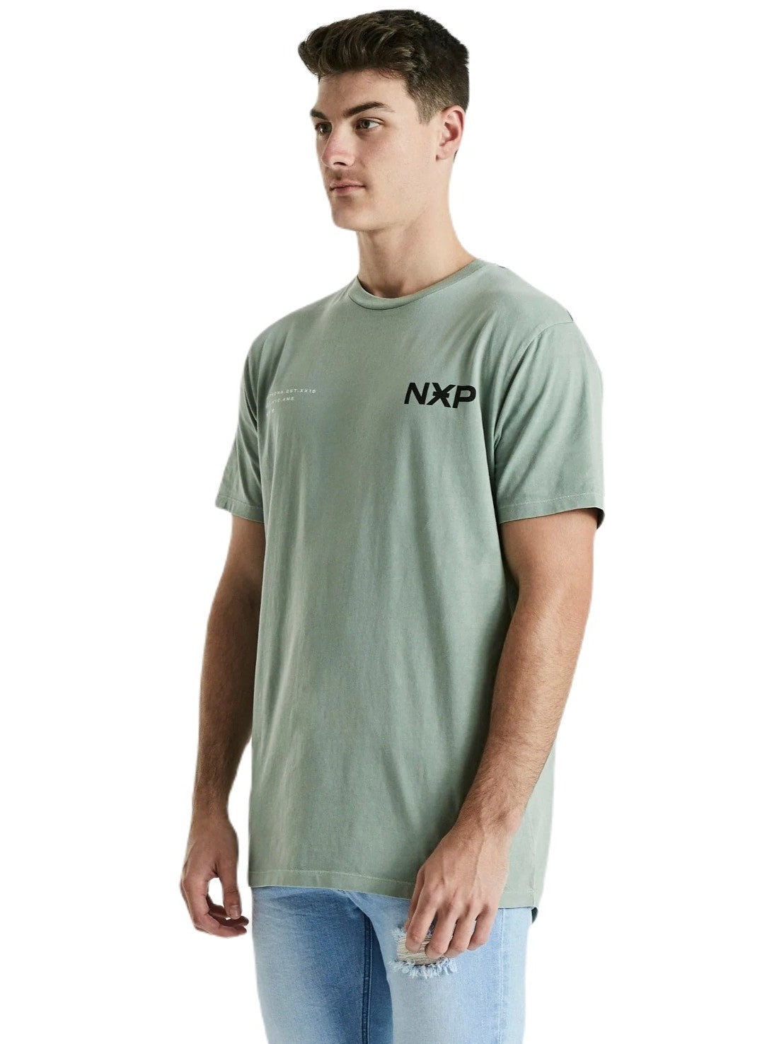 Nena And Pasadena - NXP Dealer Scoop Back Tee - Pigment Sage