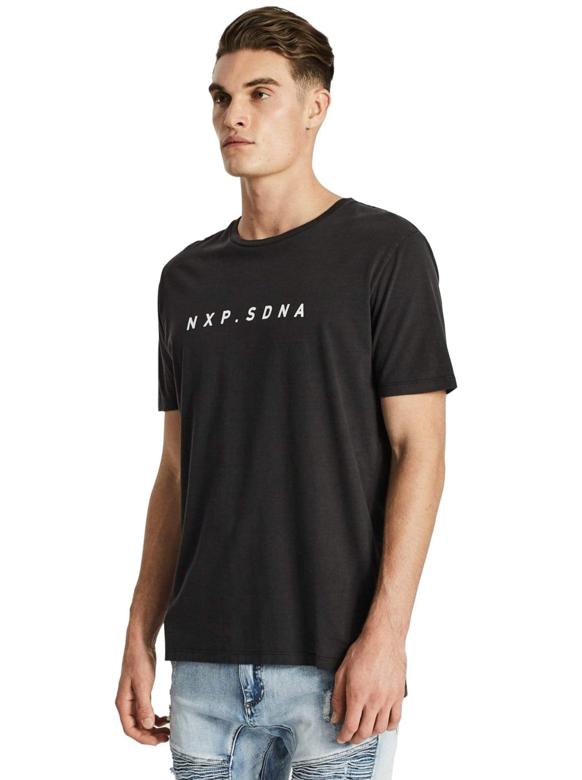 Nena And Pasadena - NXP Dominance Step Hem Tee - Pigment Black