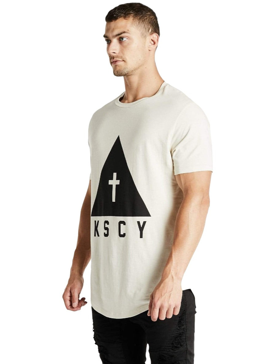 Kiss Chacey - Keep Strong Dual Curved Tee - Sand