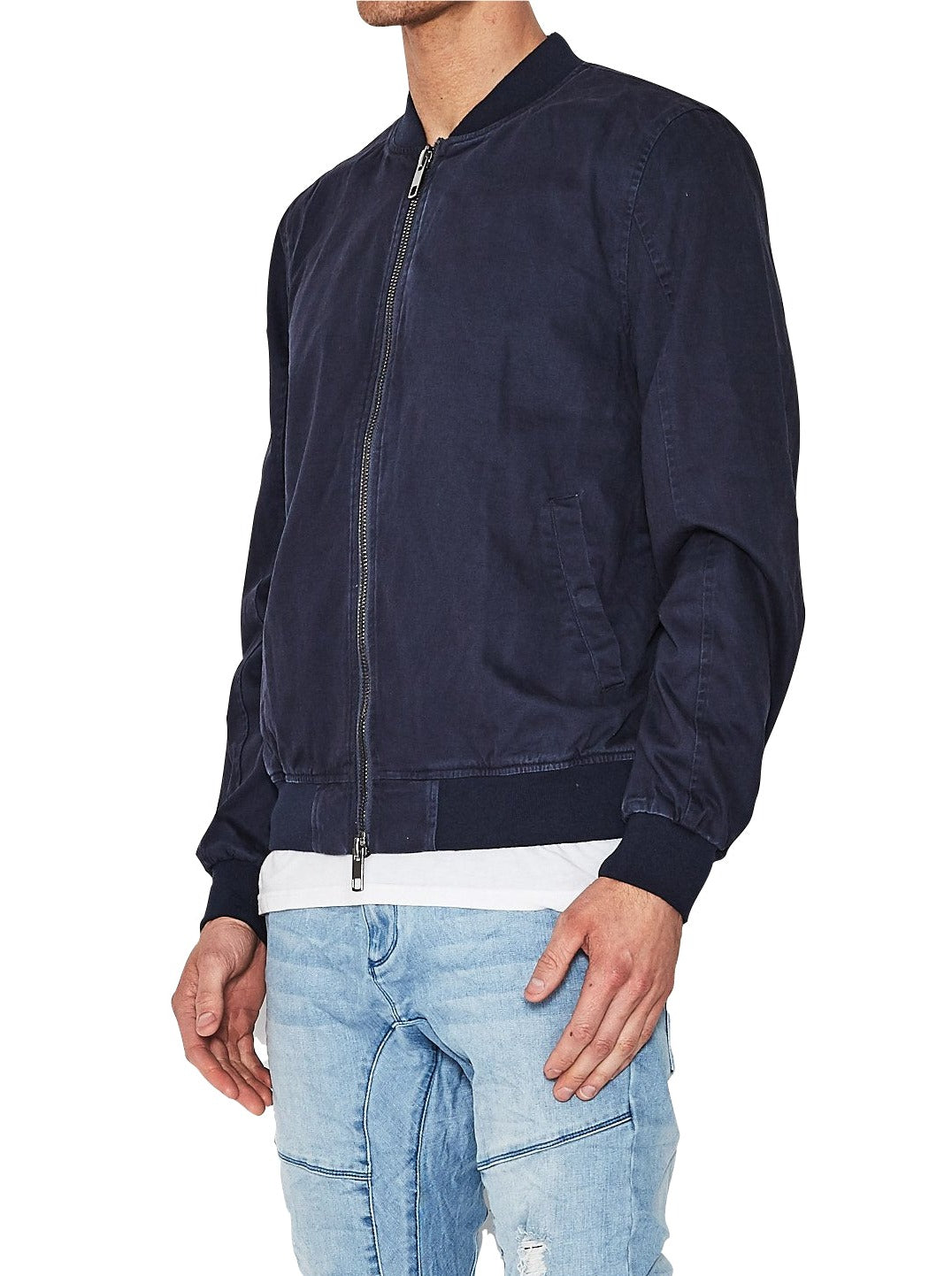 Kiss Chacey - Brooklyn Bomber Jacket - Washed Indigo