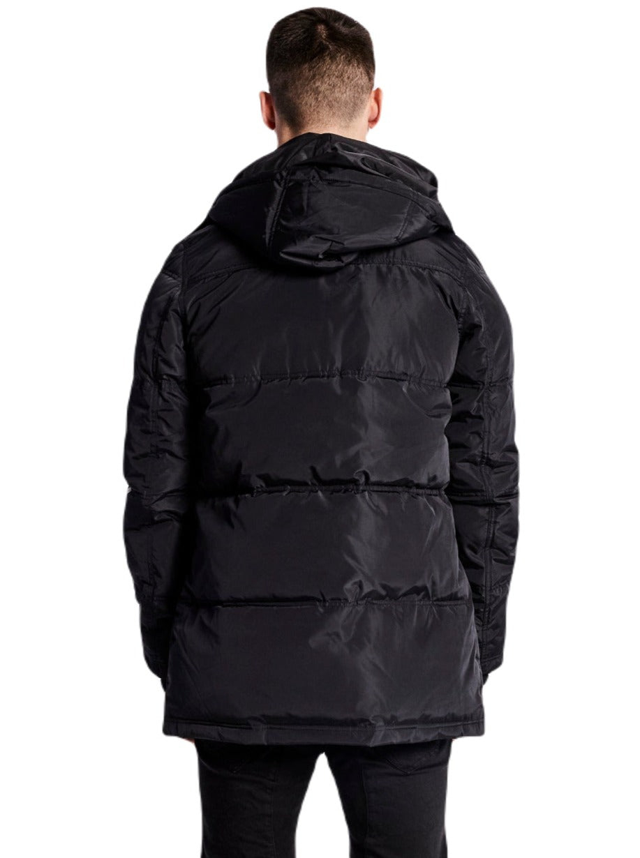 Nena And Pasadena - NXP Paramount Long Line Puffer Jacket - Jet Black