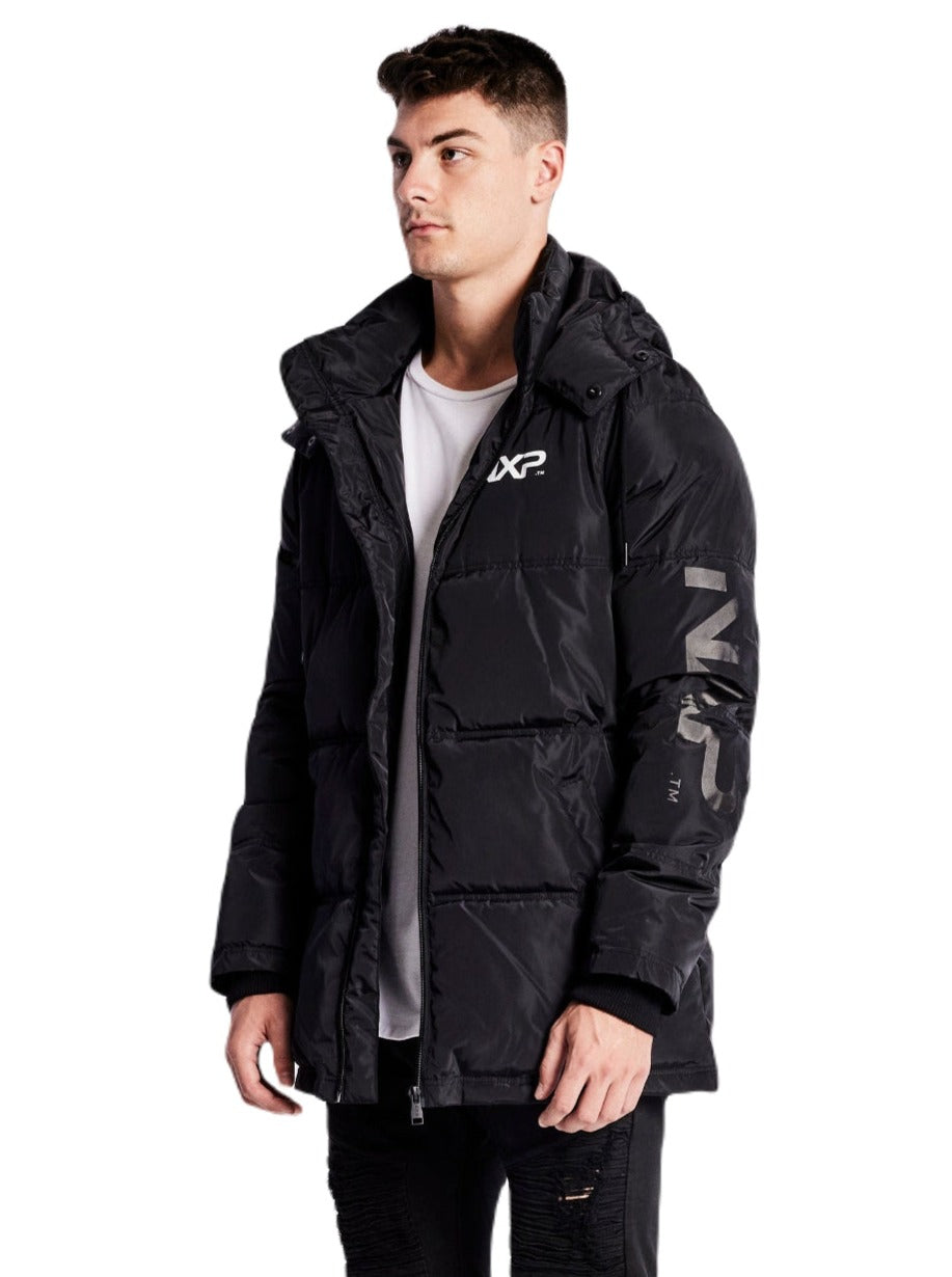 Nena And Pasadena - NXP Paramount Long Line Puffer Jacket - Jet Black