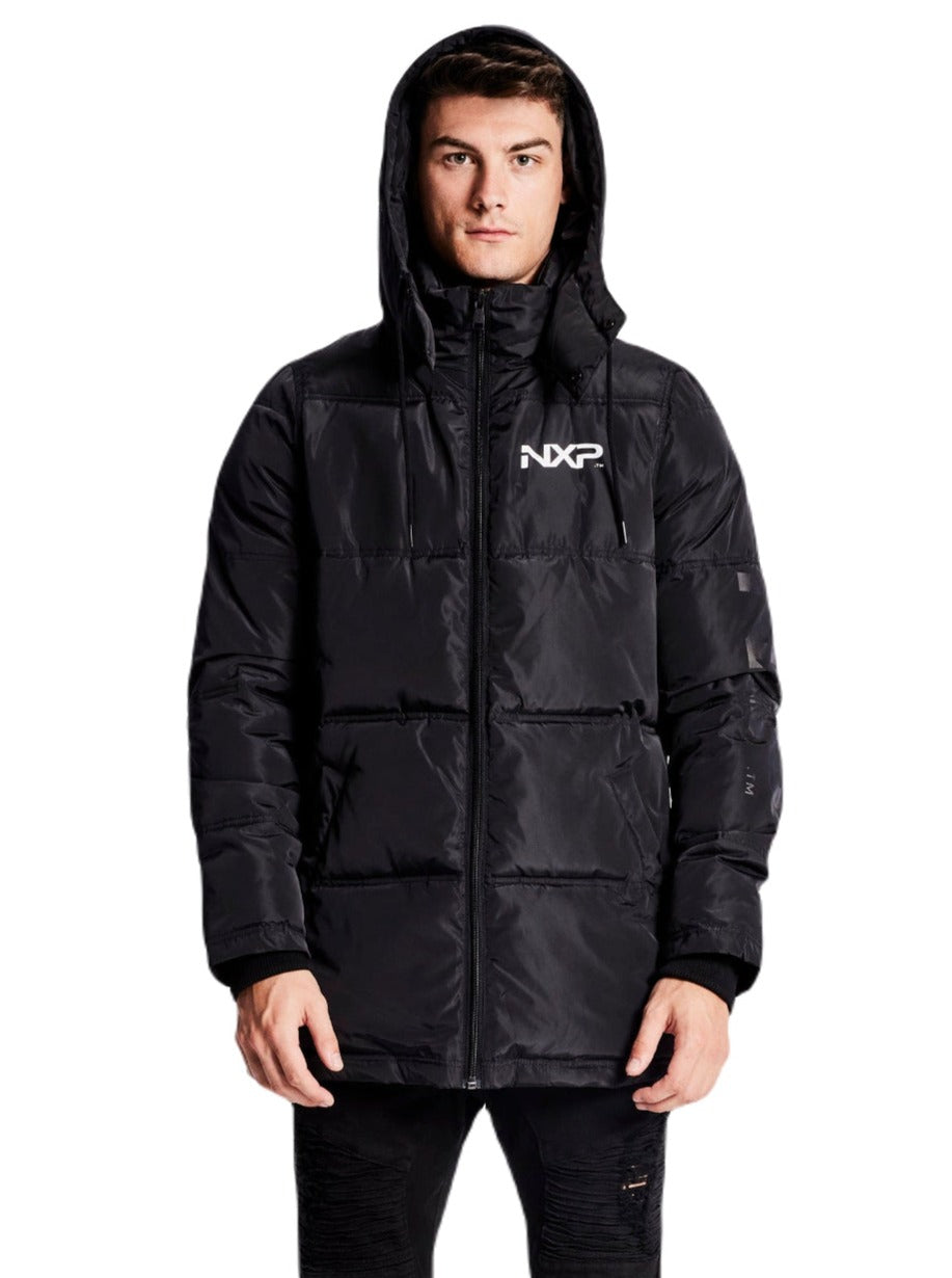 Nena And Pasadena - NXP Paramount Long Line Puffer Jacket - Jet Black