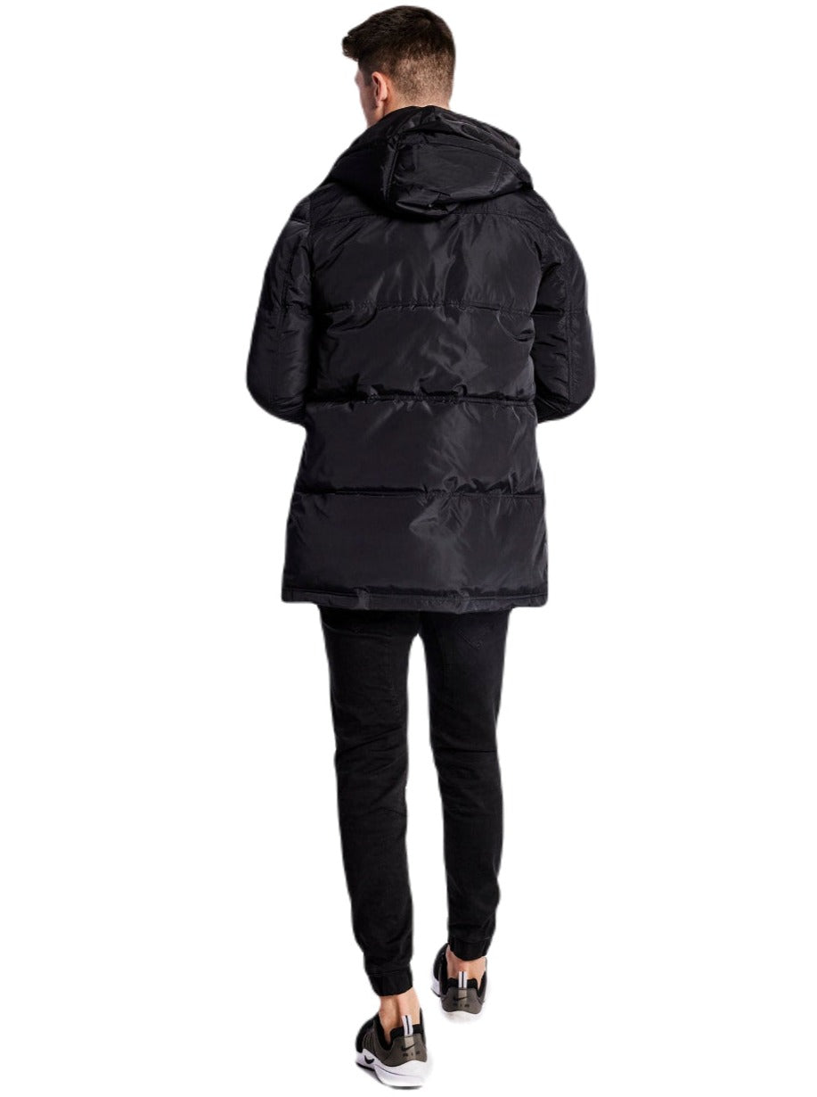 Nena And Pasadena - NXP Paramount Long Line Puffer Jacket - Jet Black