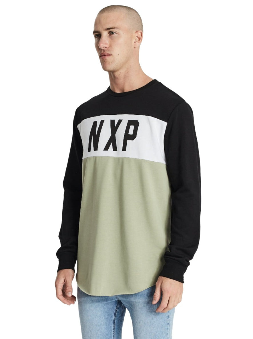 Nena And Pasadena - NXP Perazzi Dual Curved Sweater - Black/White/Tea