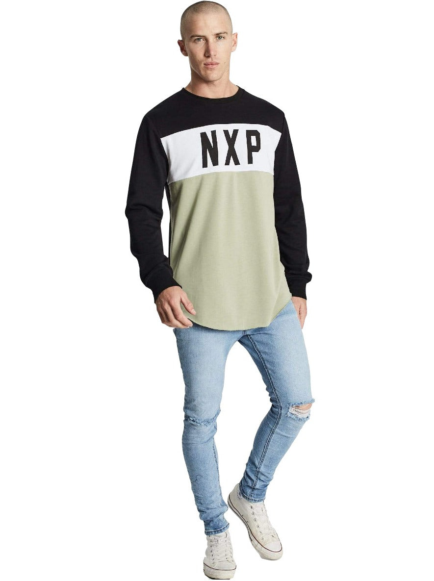 Nena And Pasadena - NXP Perazzi Dual Curved Sweater - Black/White/Tea