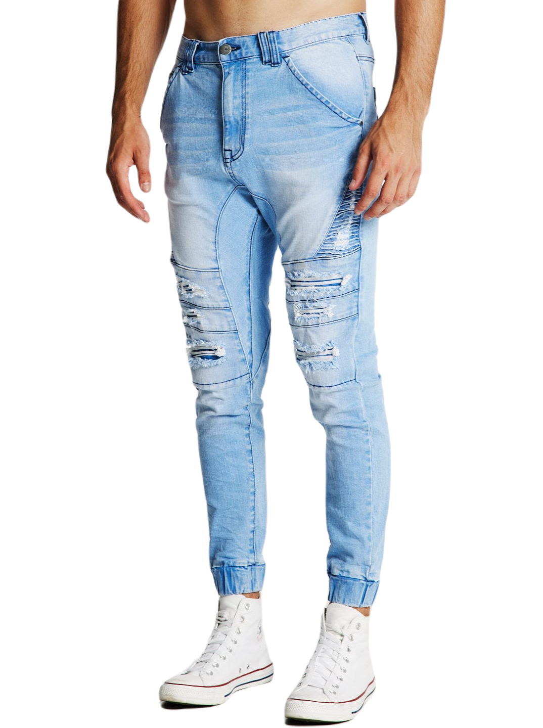 Kiss Chacey - Hydra Denim Jogger - Crystal Blue