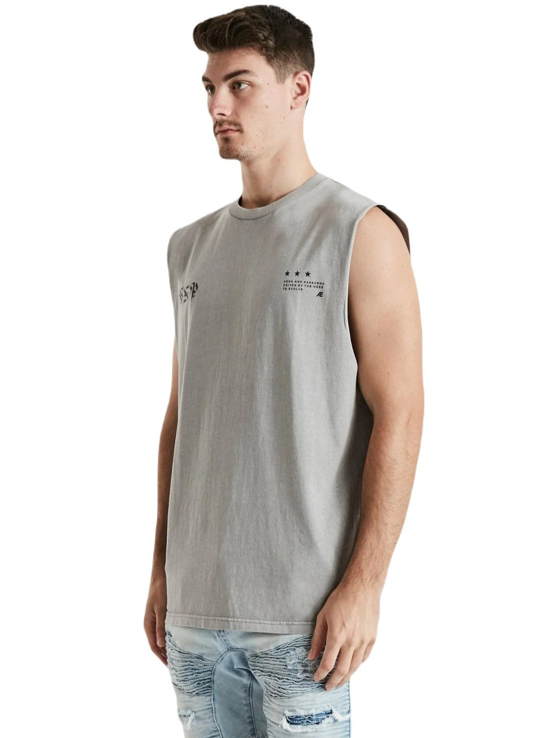 Nena And Pasadena - NXP Reason Relaxed Muscle Tee - Pigment Alloy