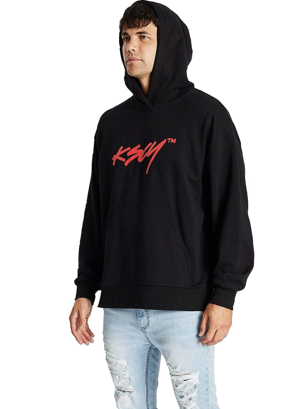 Kiss Chacey - Storm Relaxed Hooded Sweater - Jet Black