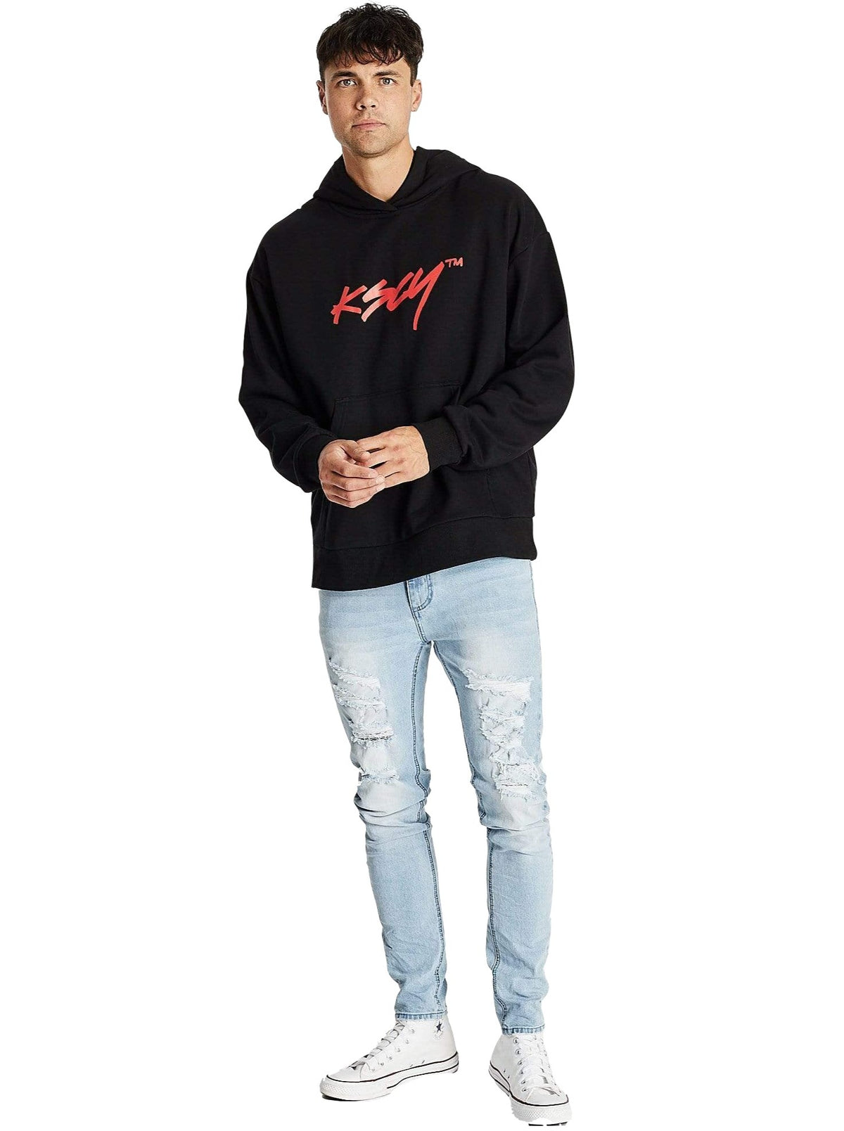 Kiss Chacey - Storm Relaxed Hooded Sweater - Jet Black